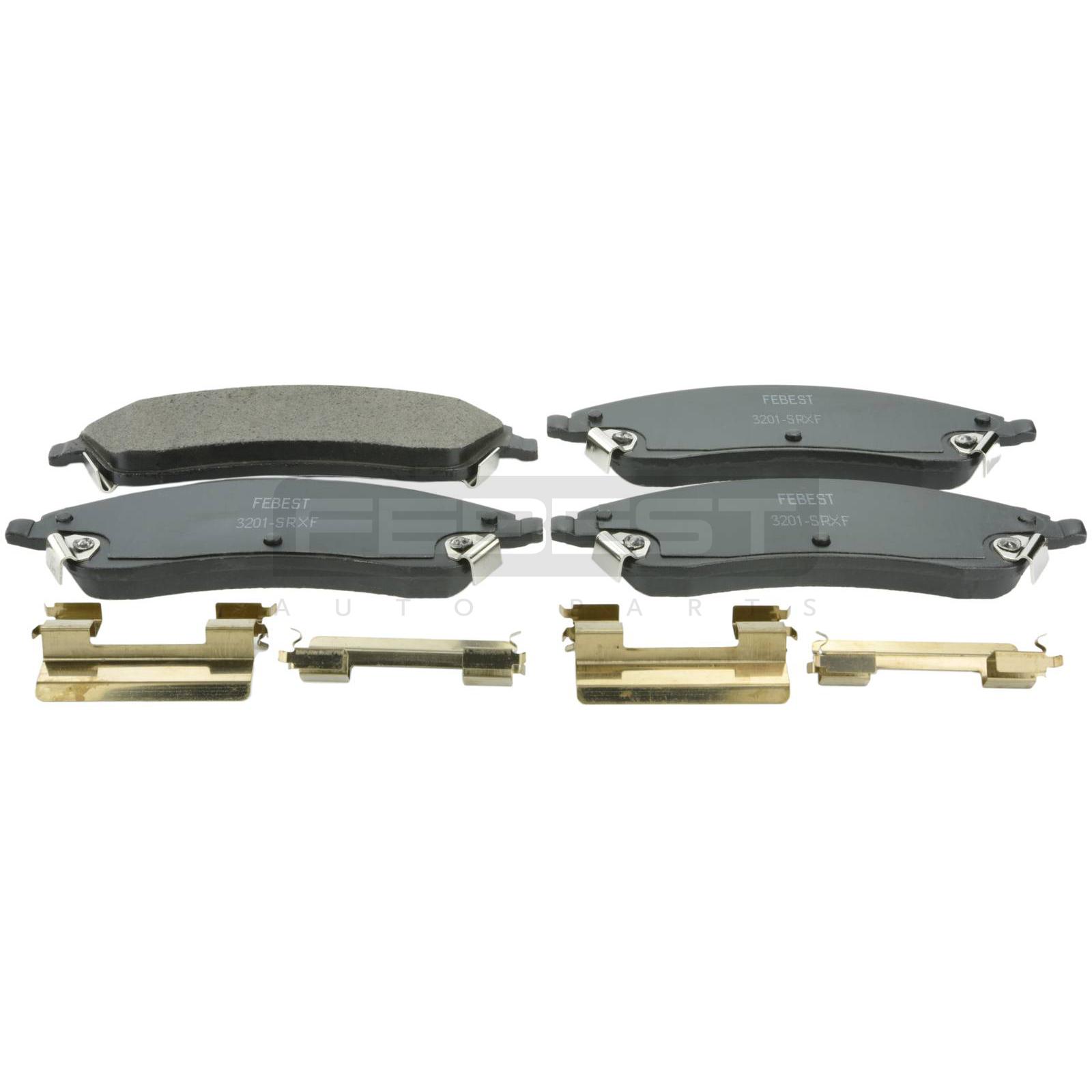 колодки тормозные передние комплект (с противоскрипной пластиной, скобами)